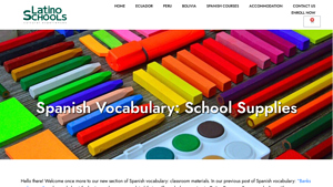 LatinoSchools - Spanish Vocabulary for School Supplies