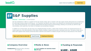 S&F Supplies - Sign Industry Products