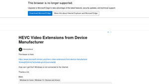 Microsoft - HEVC Video Extensions