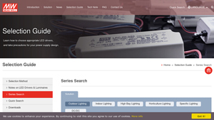 MEAN WELL - LED Driver Power Supply Solutions