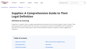 US Legal Forms - Essential Legal Resources
