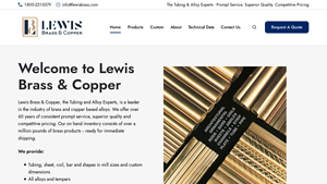 Lewis Brass - Tubing & Rods