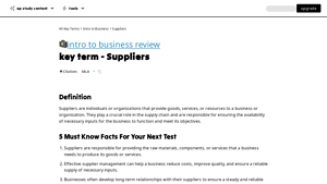 Supplier Management - Essential Strategies
