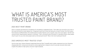 Behr - Top Ranked Paint Brand