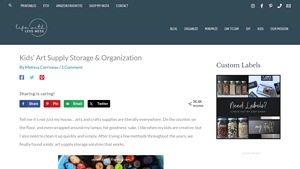 The Container Store - Kids' Art Supply Shoe Boxes