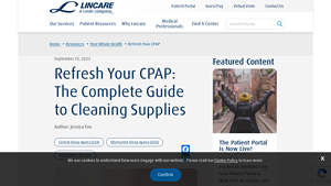Lincare - CPAP Supplies Cleaning Guide
