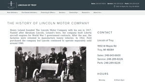 Lincoln - Current Model Lineup