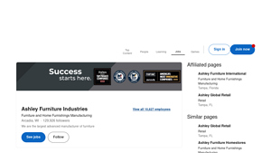 Ashley Furniture - Largest U.S. Manufacturer