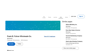 Frank B. Fuhrer Wholesale - Beverage Distribution