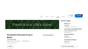 LinkedIn - World's Largest Wholesale Produce Terminal