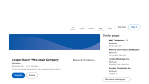 Cooper-Booth Wholesale Company - Wholesale Distribution
