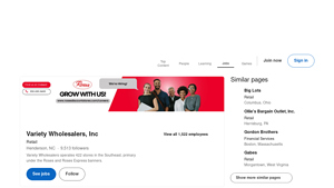 Variety Wholesalers - Retail Stores