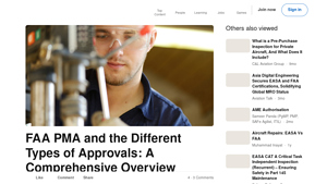 FAA - Parts Manufacturer Approval (PMA)