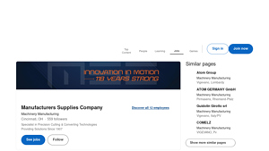 LinkedIn - Industrial Equipment Solutions