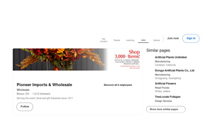 Pioneer Imports - Permanent Botanicals & Baskets