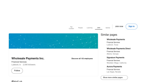 Wholesale Payments - Merchant Services