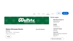 Walters Wholesale Electric - Construction Solutions