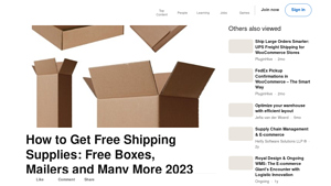 Free Shipping Supplies - Boxes, Mailers, Packaging Materials