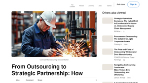 Contract Manufacturing Services - Market Insights