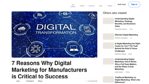 Digital Marketing Solutions - For Manufacturers