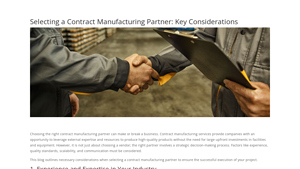 LMC Corp - Collaborative Contract Manufacturing