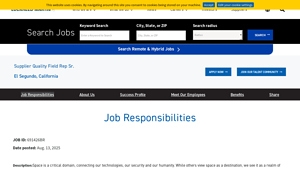 Lockheed Martin - Supplier Quality Field Representative