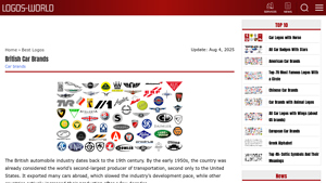 British Car Brands - Key Models