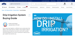 Lowe's - Drip Irrigation Systems