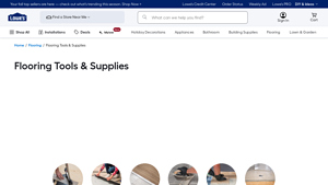 Lowe's - Flooring Tools & Supplies