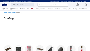 Lowe's - Roofing Products