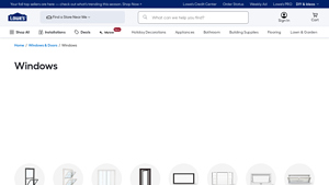 Lowe's - Windows Selection