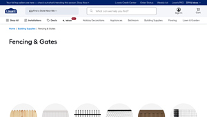 Lowe's - Fencing & Gates