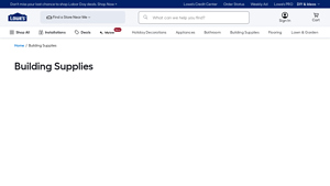 Lowe's - Building Supplies