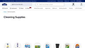 Lowe's - Cleaning Supplies