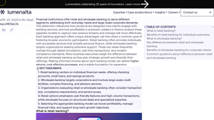 Lumen Alta - Retail Banking Solutions