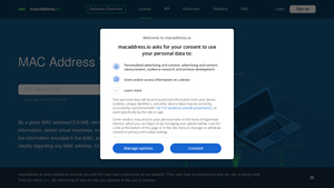 macaddress.io - MAC Address Vendor Lookup
