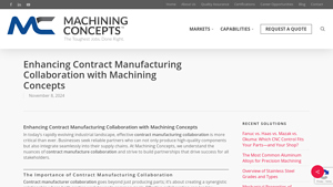 Machining Concepts - Contract Manufacturing Solutions