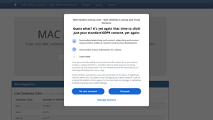 MAC Vendor Lookup - Manufacturer Details Service