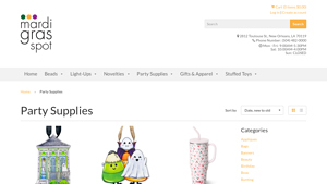 Mardi Grass Pot - Party Supplies