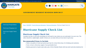 Margate FL - Emergency Preparedness Essentials