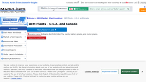 OEM Plants - U.S.A. and Canada
