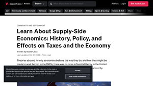 MasterClass - Supply-Side Economics