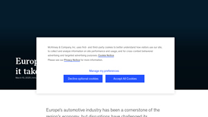 McKinsey - European Automotive Industry Insights