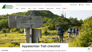 MEC - Appalachian Trail Gear Checklist