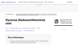 Vyvanse - Key Product