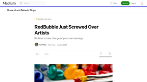 RedBubble - Tiered Artist Account System
