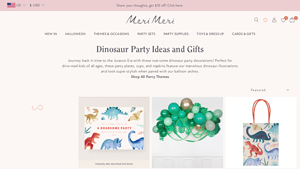 Merimeri - Dinosaur Party Supplies