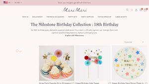 Merimeri - Milestone Birthday Collection