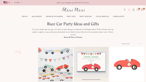 Merimeri - Race Car Party Set