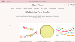 Merimeri - Kids Birthday Party Supplies